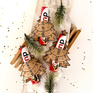 Utskrivbar julklappstips för DUPLO, liten present till kollegor, presenttips till hemlig tomte, utskrivbar mall för julpyssel (PDF)