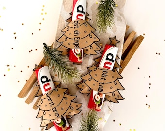 Printable Christmas gift idea for DUPLO, small gift for colleagues, Secret Santa gift idea, printable Christmas craft template (PDF)