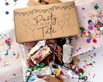 Print file Party in a bag, template for printing birthday, funny birthday gift, craft template, birthday treat PDF