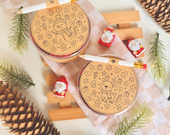 Printbare adventskalendersjabloon (last minute), makkelijke zelfgemaakte adventskalender, doe-het-zelf adventskalender, printbare PDF, adventskalender