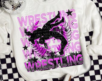 Wrestling DTF Transfer | Trendy Sports DTF Transfer | Ready to Press | High Quality DTF Transfers | Fast Shipping