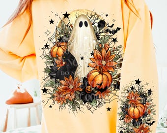 Spooky Ghost DTF Transfer | Trendy Halloween DTF Transfer | Ready to Press | High Quality DTF Transfers | Fast Shipping
