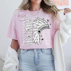 Indians DTF Transfer | Trendy School Spirit DTF Transfer | High Quality Image Transfers | Ready to Press | Instant Peel