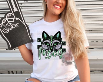 Foxes DTF Transfer | Trendy School Spirit DTF Transfer | Ready to Press | High Quality DTF Transfers | Fast Shipping
