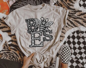 Bees DTF Transfer | Trendy School Spirit DTF Transfer | Ready to Press | High Quality DTF Transfers | Fast Shipping)