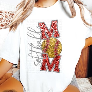 Softball Mom DTF Transfer | Trendy Sports DTF Transfer | Ready to Press | High Quality DTF Transfers | Fast Shipping