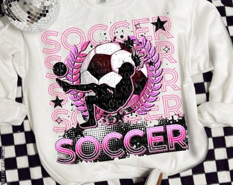 Soccer DTF Transfer | Trendy Sports DTF Transfer | Ready to Press | High Quality DTF Transfers | Fast Shipping