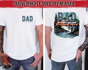 Dad The Man The Myth The Fishing Legend DTF Transfer | Trendy DTF Transfer | High Quality Image Transfers | Ready to Press