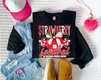 Strawberry Festival DTF Transfer | Trendy DTF Transfer | Ready to Press | High Quality DTF Transfers | Fast Shipping