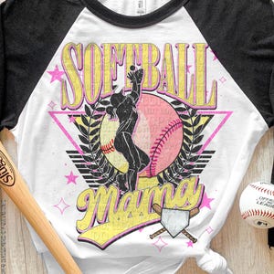 Softball Mama DTF Transfer | Trendy Sports DTF Transfer | Ready to Press | High Quality DTF Transfers | Fast Shipping