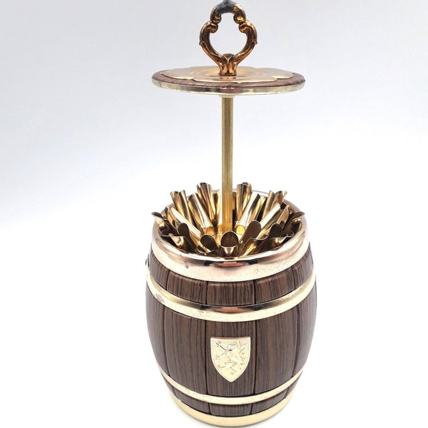 Useful Hold 20 Cigarettes Stainless Steel Cig Holder Metal / Leather