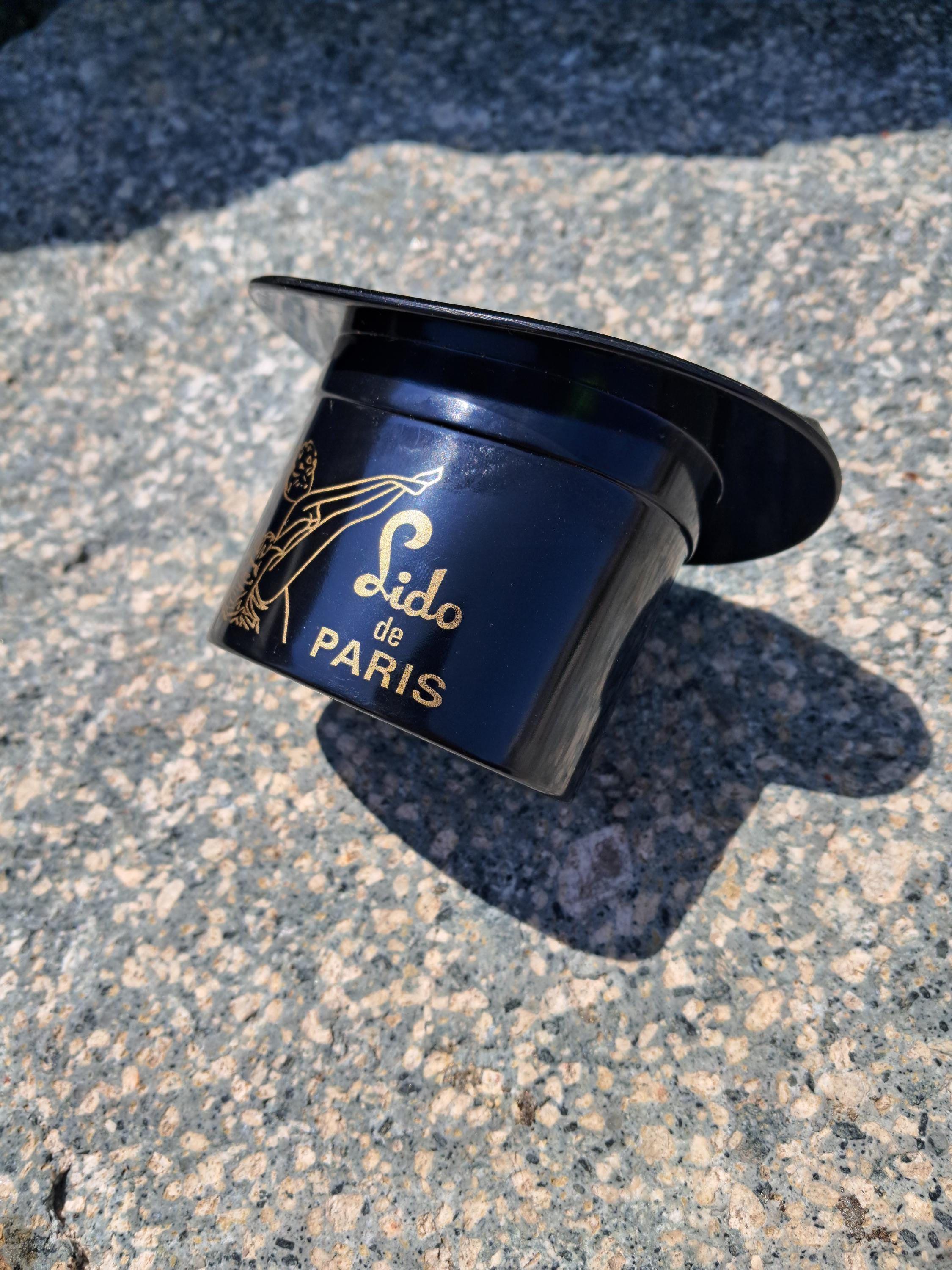 MOËT & CHANDON Champagne Ashtray Black Hat Lido Paris Vintage 1970