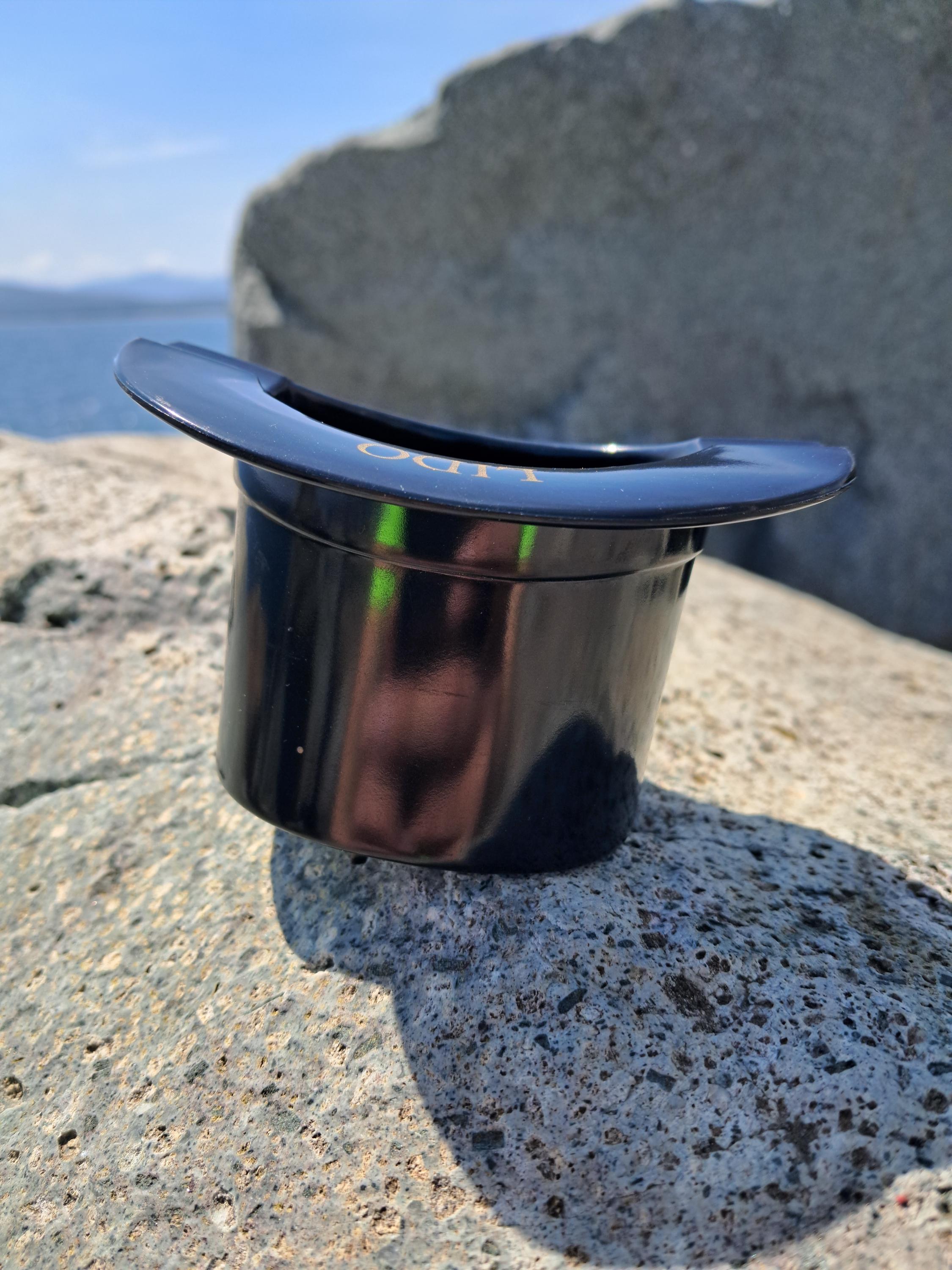 MOËT & CHANDON Champagne Ashtray Black Hat Lido Paris Vintage 1970