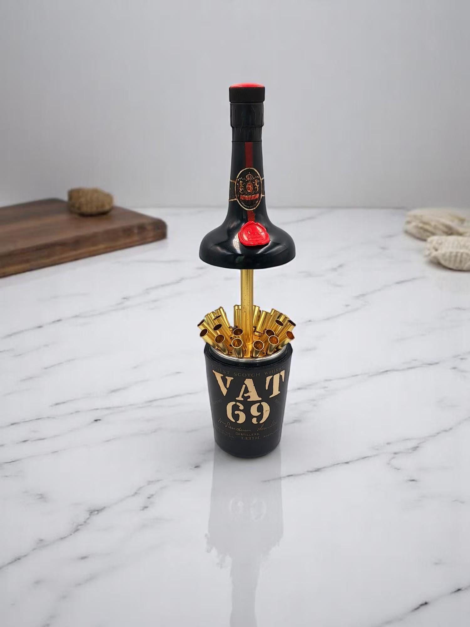 Vintage Cigarette Dispenser/Cigarette Holder VAT 69 Scotch Whisky