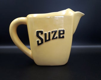 Pichet, Carafe, Cruche Suze Jaune Céramique Vintage