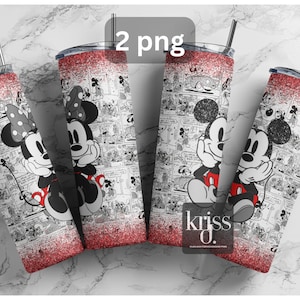 Vintage ZeichentrickfigurTumbler 20 oz Skinny | Tumbler Sublimation Designs, voller Tumbler Wrap, digitale Downloads | Png