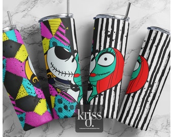 Horror Nightmare coffee |  20oz Skinny Tumbler PNG | Sublimation Designs | Full Tumbler Wrap, Digital Downloads