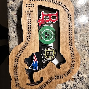 Made by, Designed by ,Handmade City of Champions cribbage board