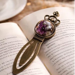 Marcapáginas vintage hechos a mano, estilo antiguo, regalos únicos para lectores y amantes de los libros (1 unidad)