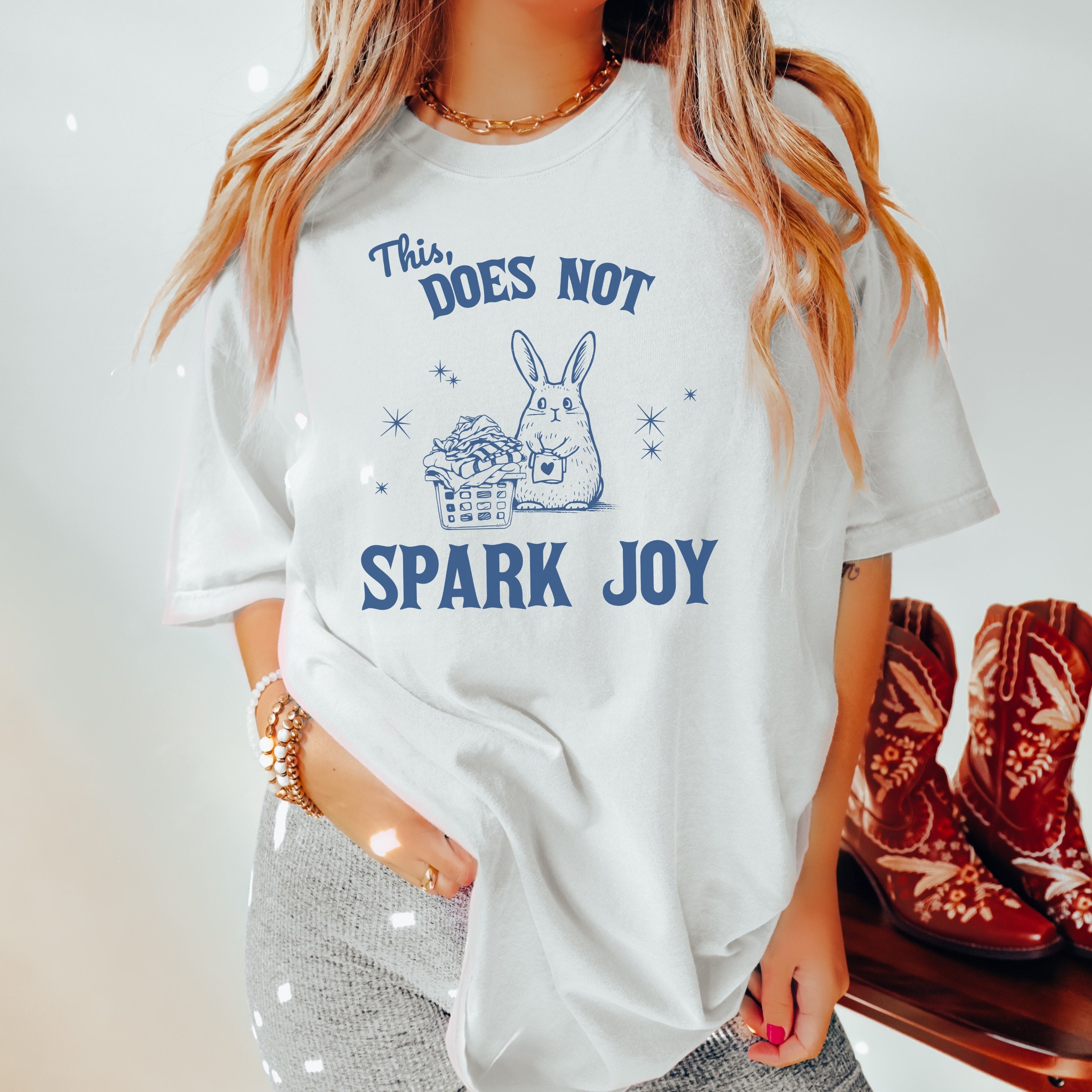 【COZINESS】SPRAY HEART RABBIT T-SHIRT FreezeMaxMen_sMesmerizedBunnyT