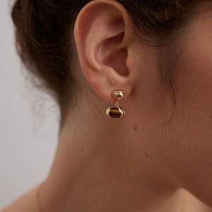 Tiger eye earrings