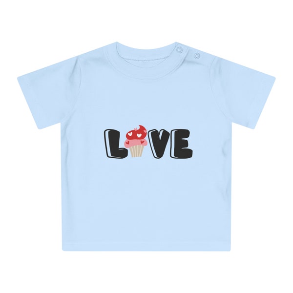 Love-Cup-Cake/Baby T-Shirt/Textildruck Europa