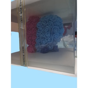 Cuore di rose personalizzabili con confezione regalo