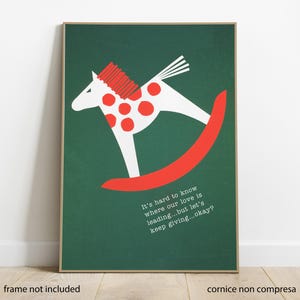 Poster d'epoca, Christmas love, wall art, natale, arredo natalizio, poster personalizzabile, atmosfera natalizia, vintage, idee regalo.