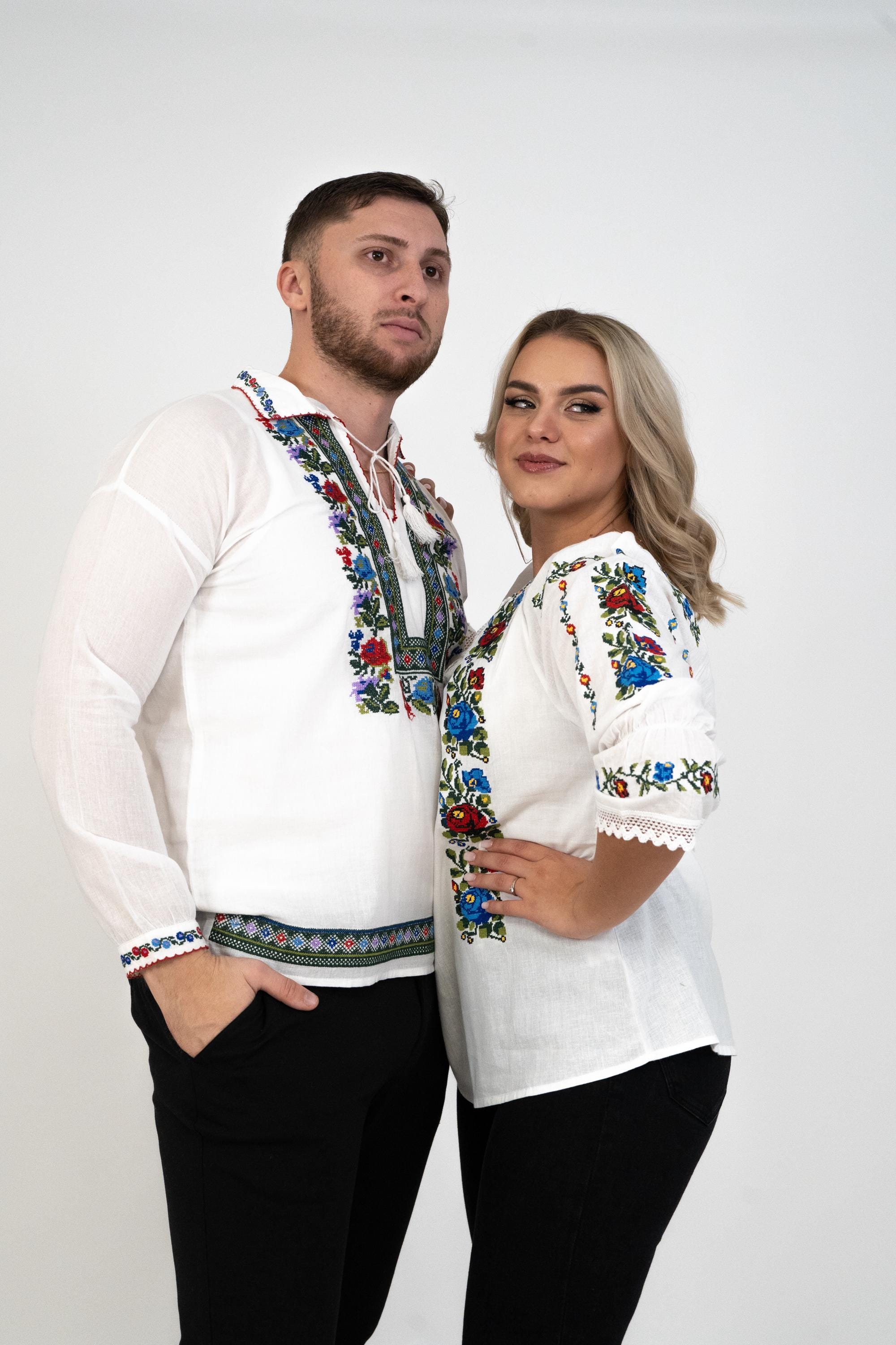 Romanian Gifts – Traditional Folk Blouse, Embroidered Ethnic