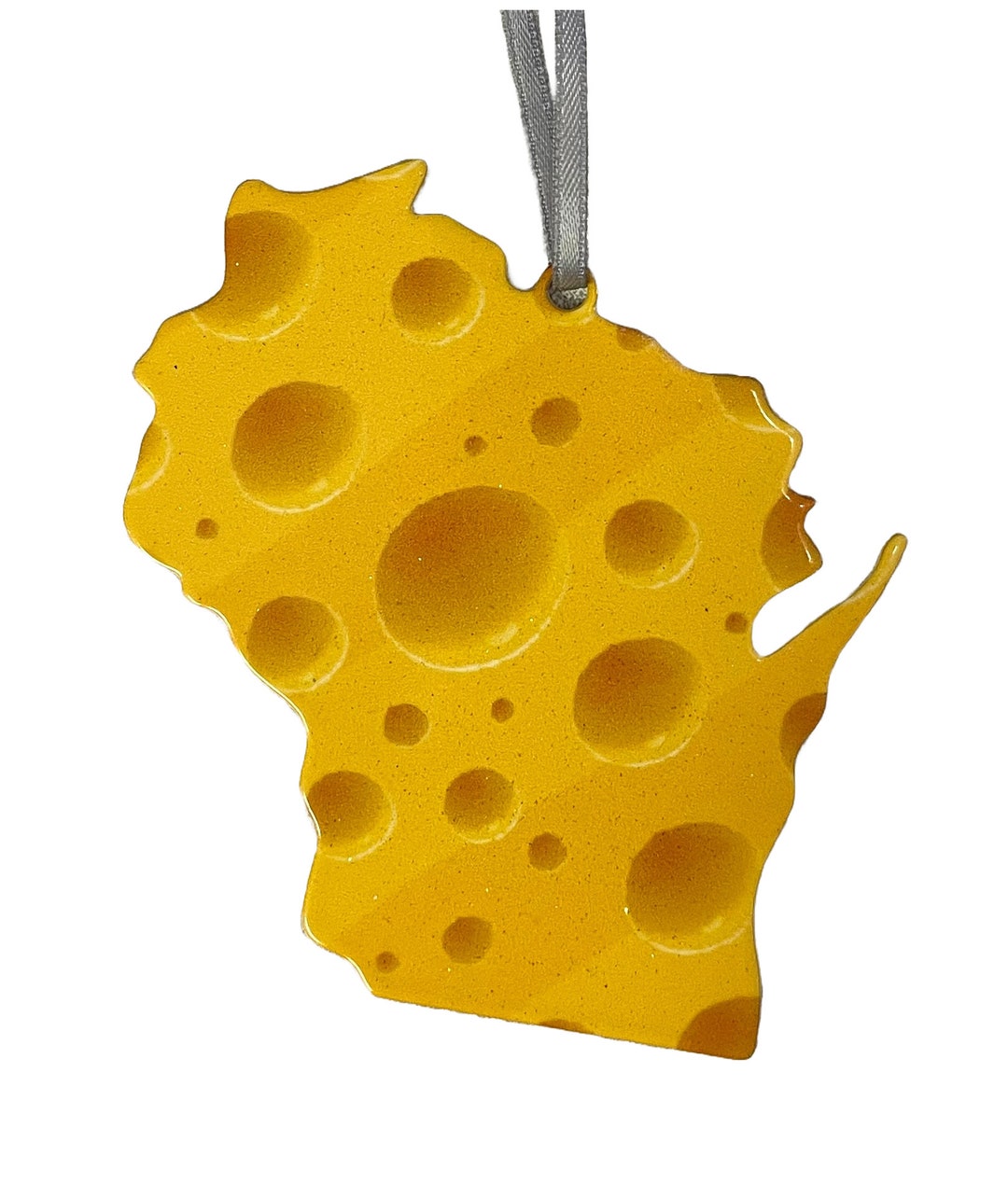 Wisconsin Cheese Ornament Cheese Heads Flat Stainless Steel Wisconsin State Etsy