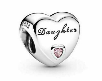 Perfect gift daughter bead Charm Sterling Silver 925 fits in bracelets pendant  neckless ,for daughter & a Easter day gift