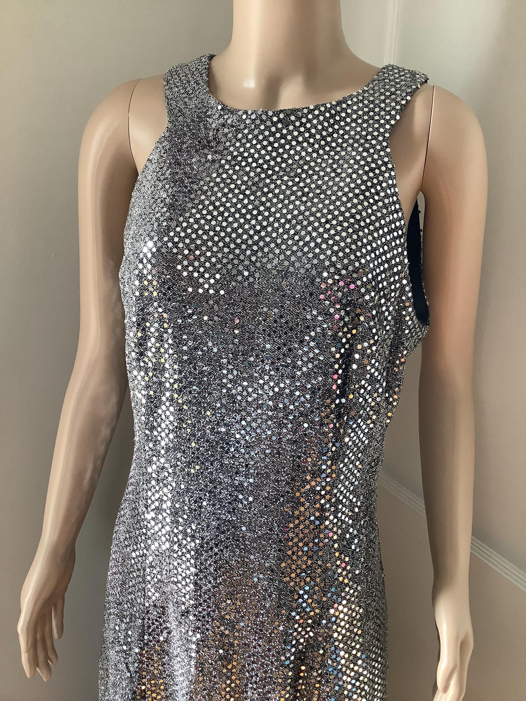 Vintage 80s Shimmery Cocktail Dress Party Dance Molly Malloy