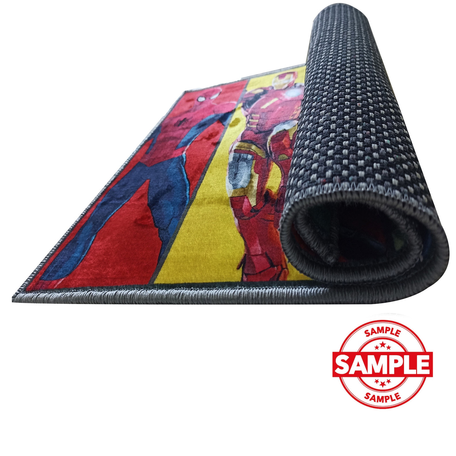 Dirt Racing Rug Yellow