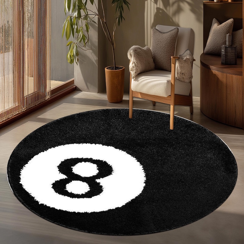 8 Ball Rug - Etsy
