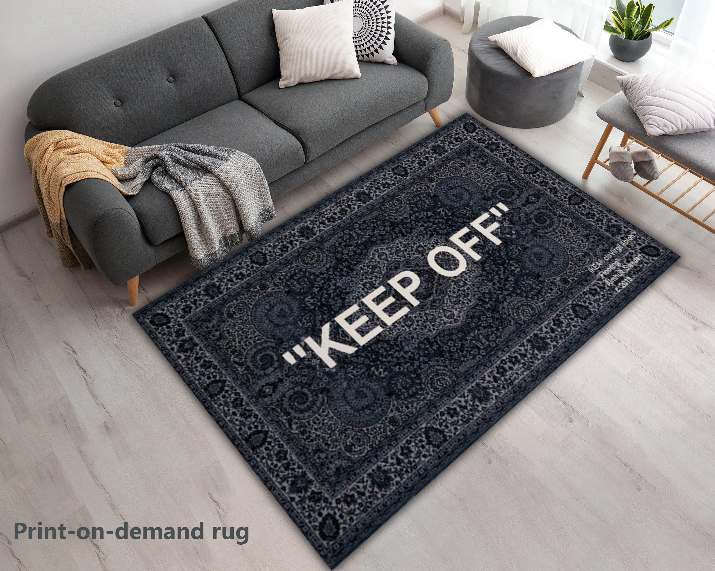 Intentionally Unwelcoming Rugs : ikea and offwhite