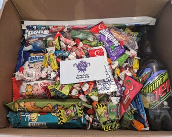 American Sweets 130 Pieces Mystery Box + Drink