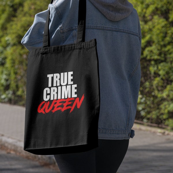 Tragetasche True Crime Queen Geschenk Krimi Podcast