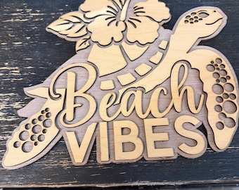 Beach Vibes Schild