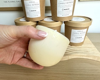 Candle Refresh | Refills for dome candles | Sustainable candle refill | Soy wax refill | Vegan friendly