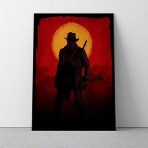 Arthur Morgan Video Game Artwork Greeting Card for Sale by Vintage-Travler