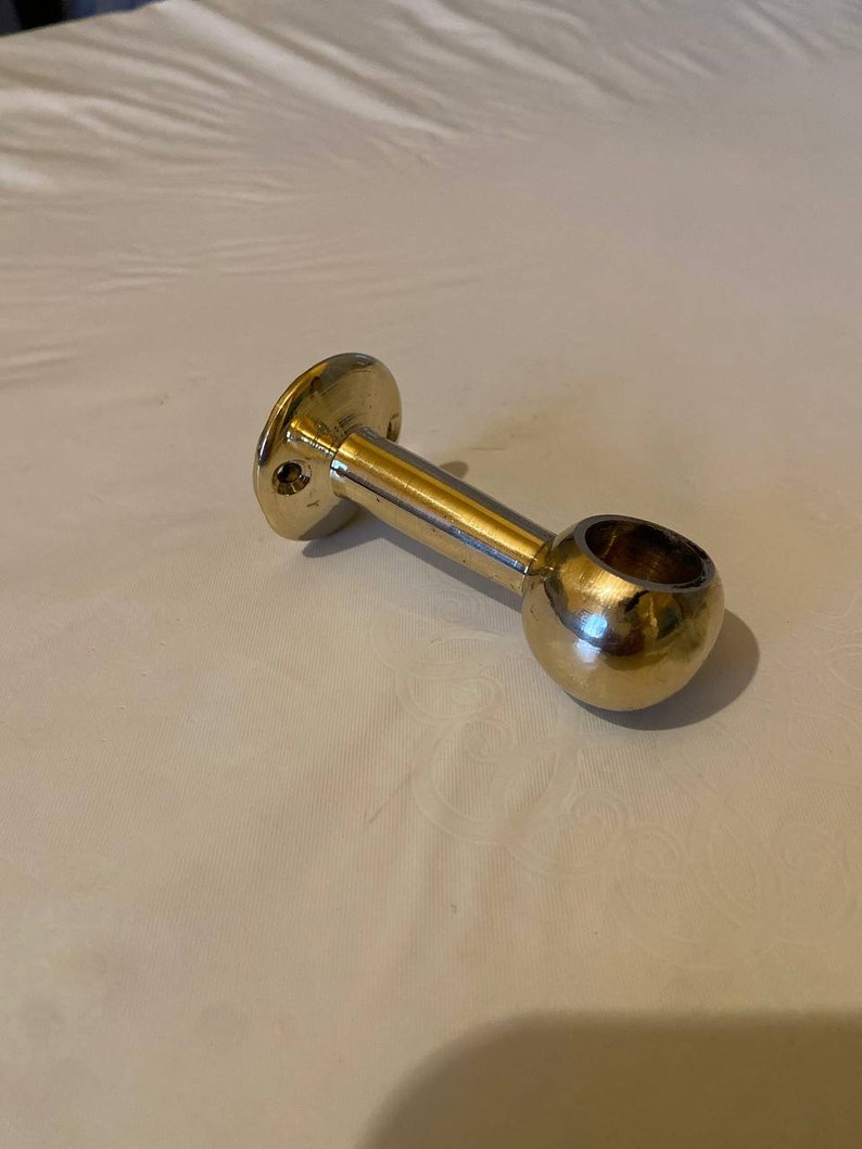 Unlacquered Brass Wall Mounted Pot Rack Brass Kitchen Rail Etsy