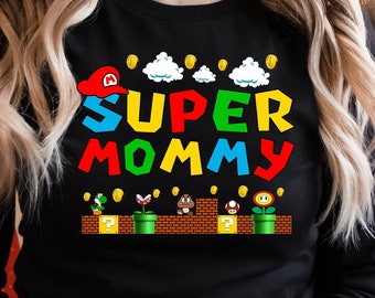 Super Mommy Long Sleeve, Mother's Day Mommy Gift, Mommy Hoodie Gift, Funny Xmas Gift for Mommy, Custom Mom Hoodie, Mom Long Sleeve