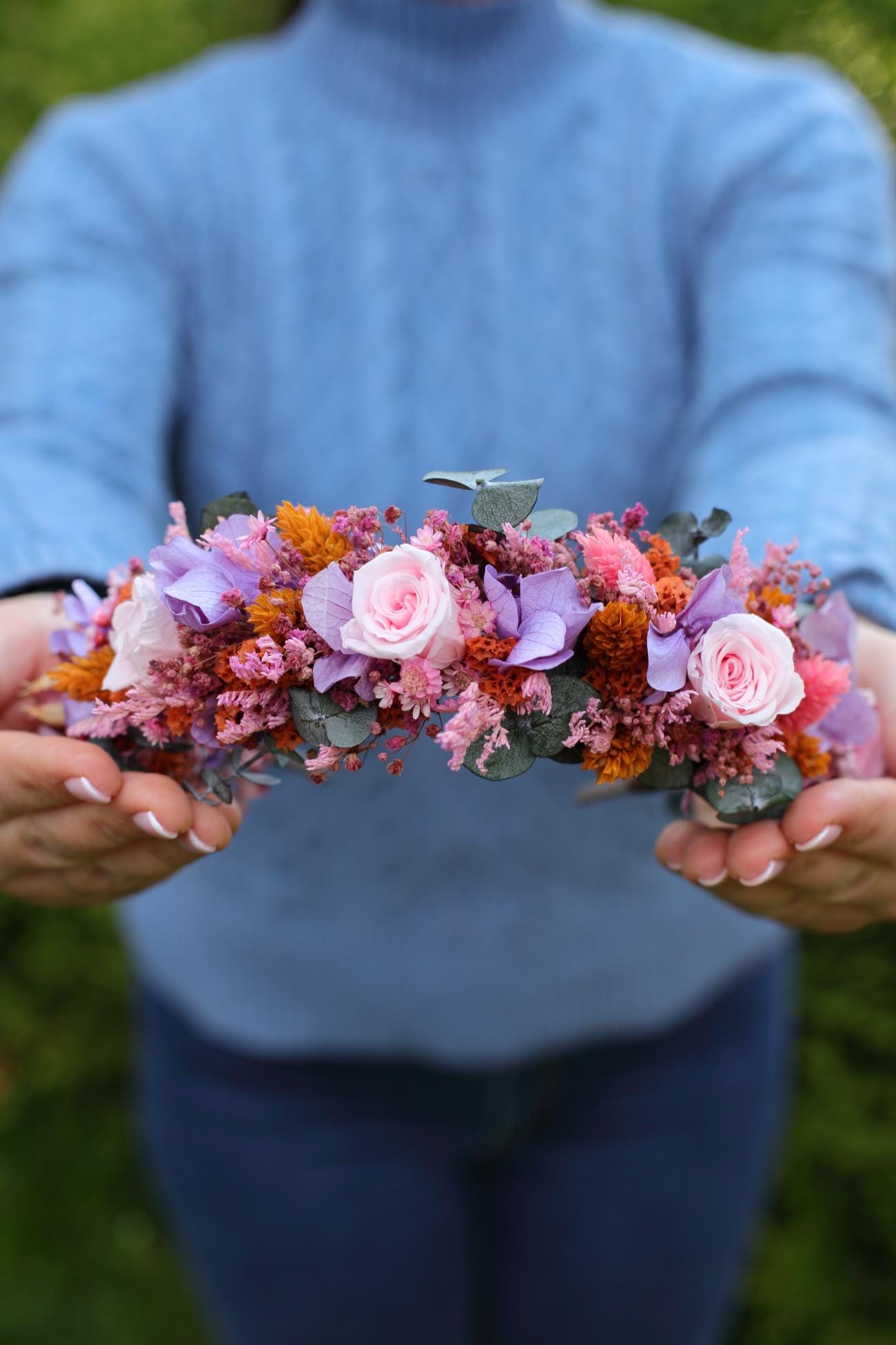 Artisan Handcrafted Dusty Rose Velvet Leaf Headpiece Headband Flower Boho Party Dusty Rose Flower Headband: Boho Bridal Hairband - Etsy main image 2