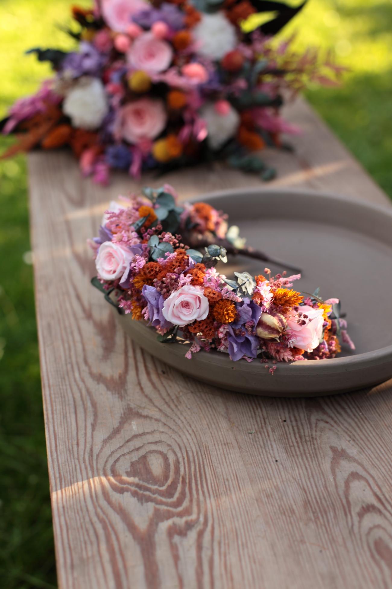 Artisan Handcrafted Dusty Rose Velvet Leaf Headpiece Headband Flower Boho Party Dusty Rose Flower Headband: Boho Bridal Hairband - Etsy main image 3