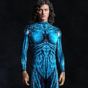 Costume Men, Male Insect Costume, Male Halloween Costume, Blue Alien Costumes For Men, Party Alien Costume Adult, Scary Costume