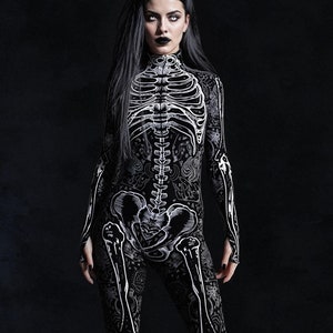 Costume da scheletro, costume di Halloween da donna, costume di Halloween per adulti, costumi per Halloween, costume da scheletro per Halloween, vestito di Halloween