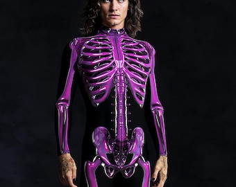CG Bodysuit Men, X-ray Skeleton Costume Men, Man&#39;s Cosplay Costume, Skeleton Costume Men, Funny Halloween Outfit Man, Mens Costumes