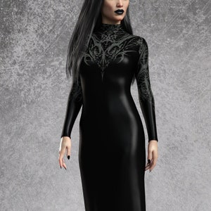 Classic Black Dress Women, Festival Black Dress Woman, Goth Black Dress, Gothic Clothing Women, Sexy Dress Women, Unique Gothic Dress Women