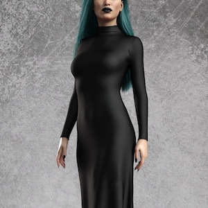 Gothic Clothing Women, Sexy Dress Women, Gothic Dress Women, Goth Witchy Dress, Classic Long Black Dress Women, Unique Festival Dress Woman