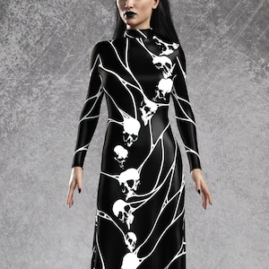 Sexy Dress Women, Gothic Dress Women, Goth Witchy Dress, Gothic Clothing Women, Classic Long Sleeves Black Dress Women, Festival Dress Woman